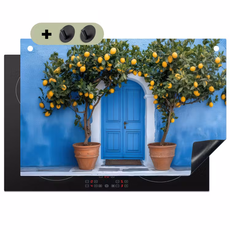 Citroenbomen - Geel - Deur - Potten Inductie beschemer met haakjes klein -3d