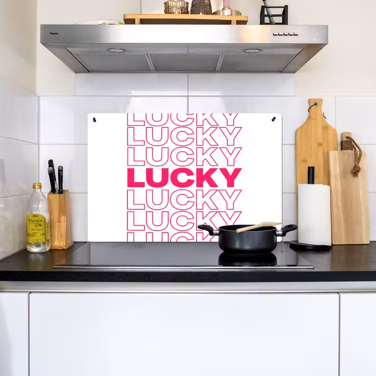 Lucky - Roze - Patroon Inductie beschemer met haakjes klein -sfeer2