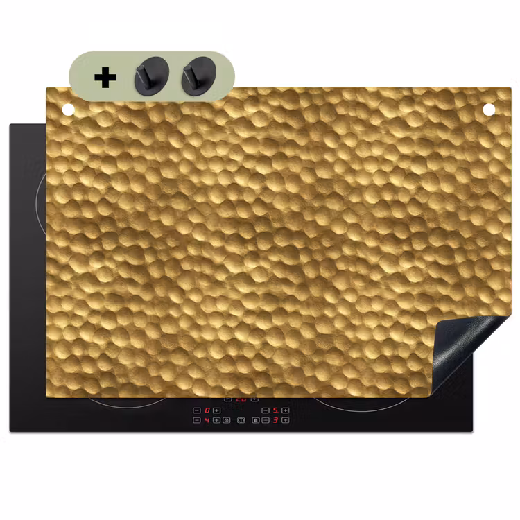 Metaal - Dynamisch - Goud Inductie beschemer met haakjes klein 777 -3d