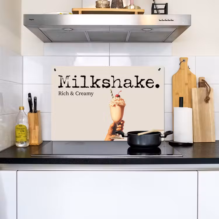Milkshake - Kers - Rietje Inductie beschemer met haakjes klein -sfeer2
