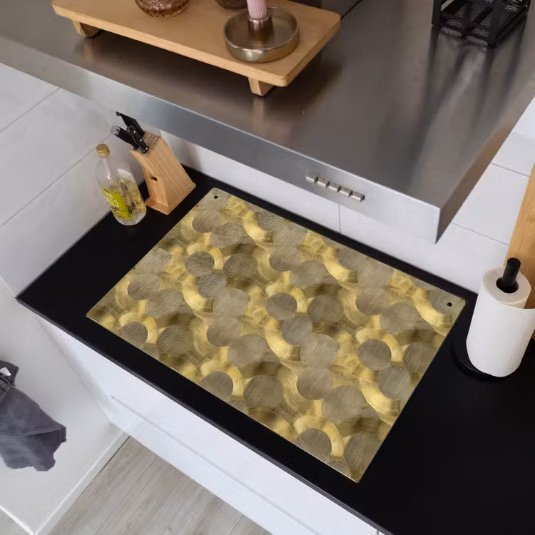 Modern - Geometrisch - Goud Inductie beschemer met haakjes klein 777 -sfeer1