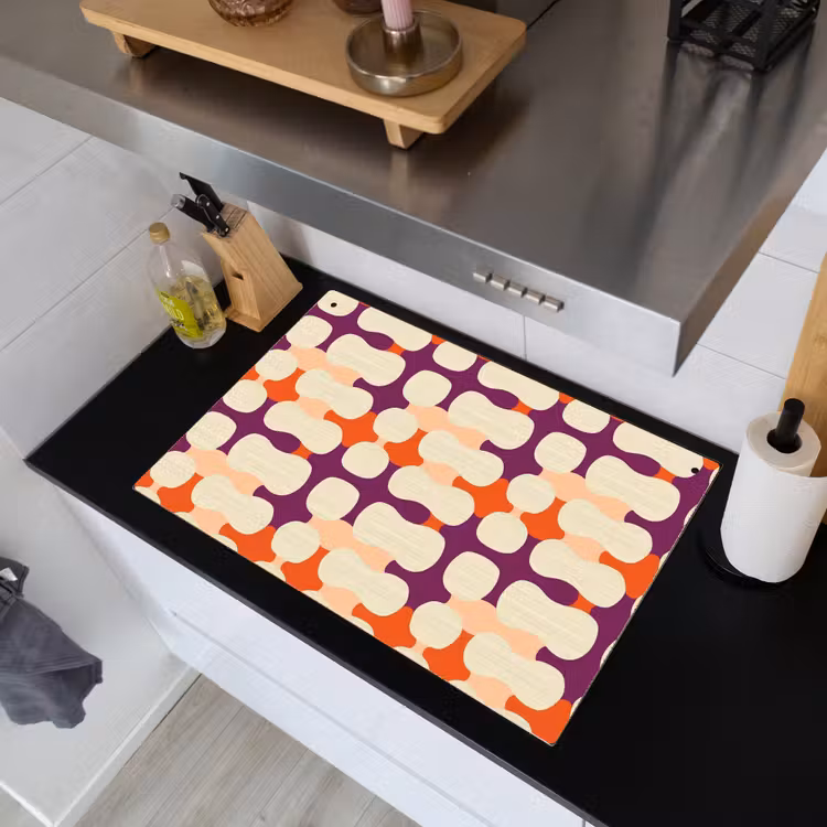 Modern - Patroon - Kleurrijk Inductie beschemer met haakjes klein 777 -sfeer1