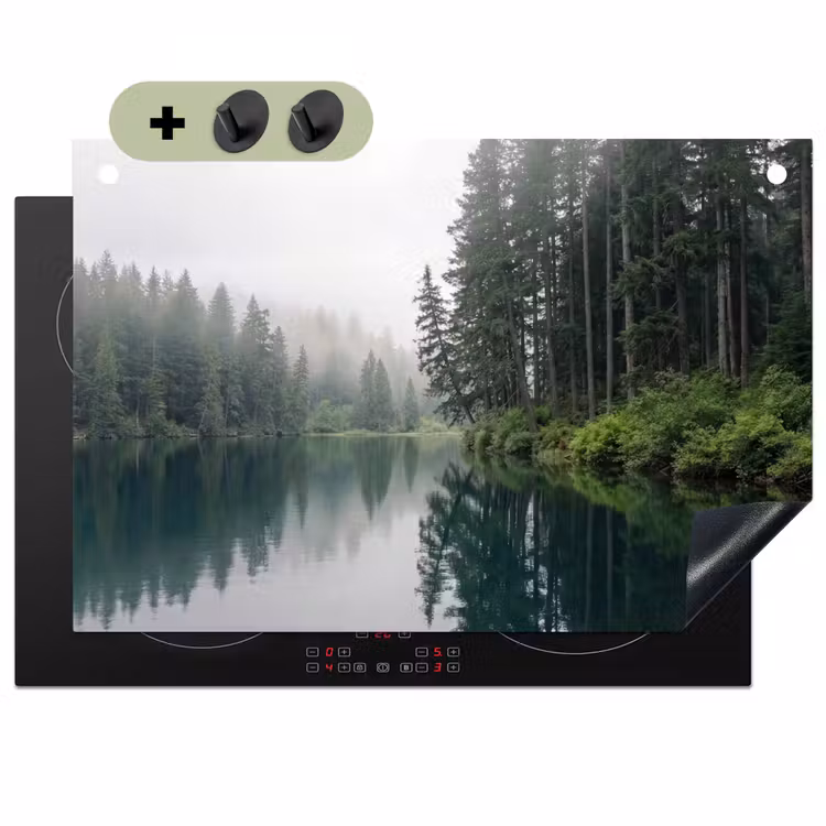 Bergen - Meer - Bos Inductie beschemer met haakjes klein -3d