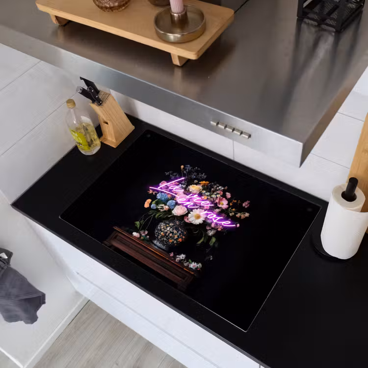 Neon - Vaas - Bloemen Inductie beschemer met haakjes klein -sfeer1
