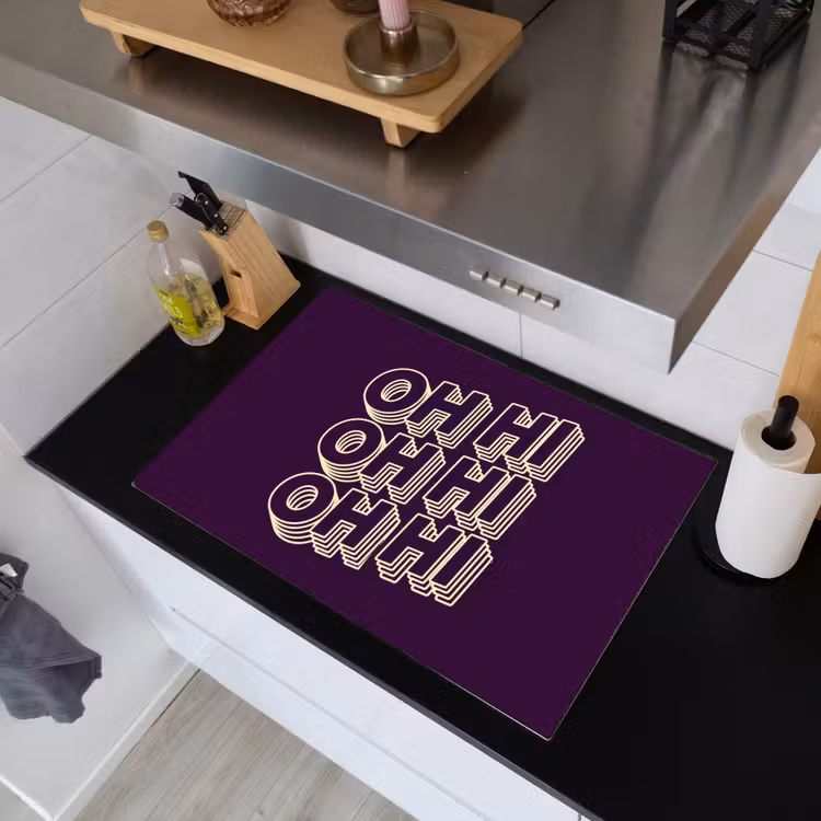 Oh hi - Paars - 3D Inductie beschemer met haakjes klein -sfeer1