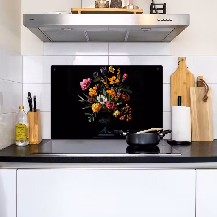 Sierlijk - Boeket - Bladeren Inductie beschemer met haakjes klein -sfeer2