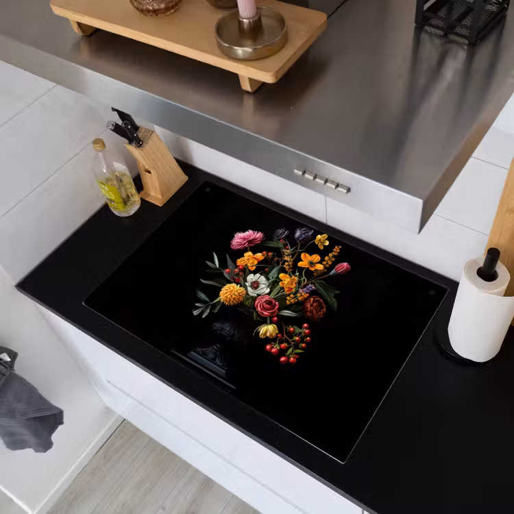 Sierlijk - Boeket - Bladeren Inductie beschemer met haakjes klein -sfeer1