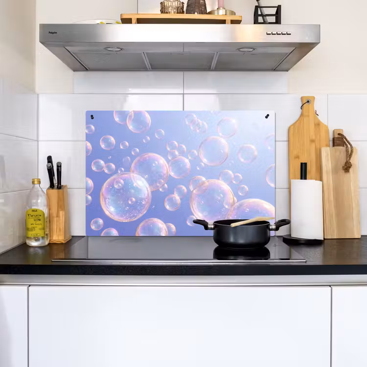 Pastel - Bubbels - Dromerig Inductie beschemer met haakjes klein -sfeer2