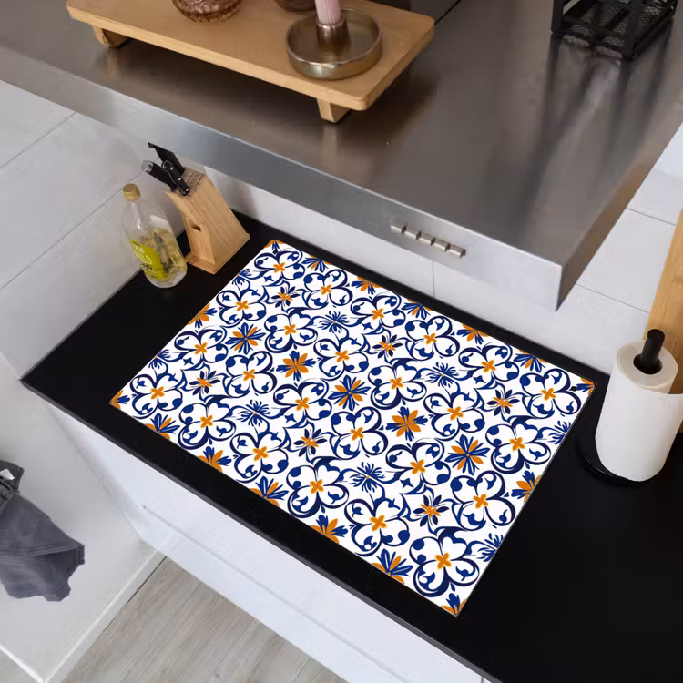 Patroon - Modern - Kleurrijk Inductie beschemer met haakjes klein 777 -sfeer1