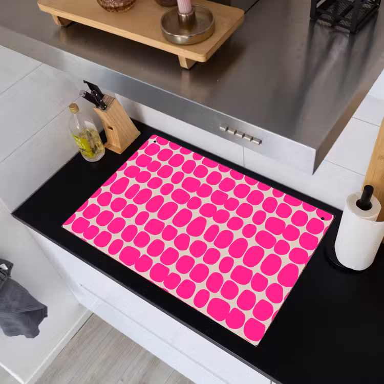 Stippen - Patroon - Roze Inductie beschemer met haakjes klein 777 -sfeer1
