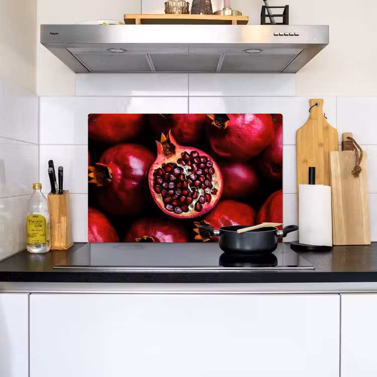 Granaatappel - Rood - Fruit Inductie beschemer met haakjes klein -sfeer2