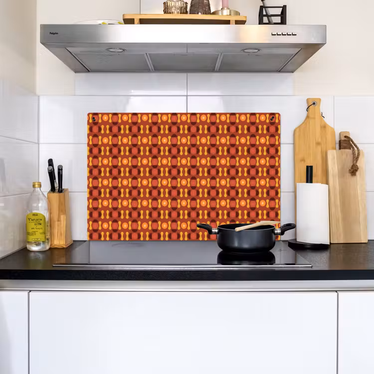 Retro - Disco - Hippie Inductie beschemer met haakjes klein 777 -sfeer2