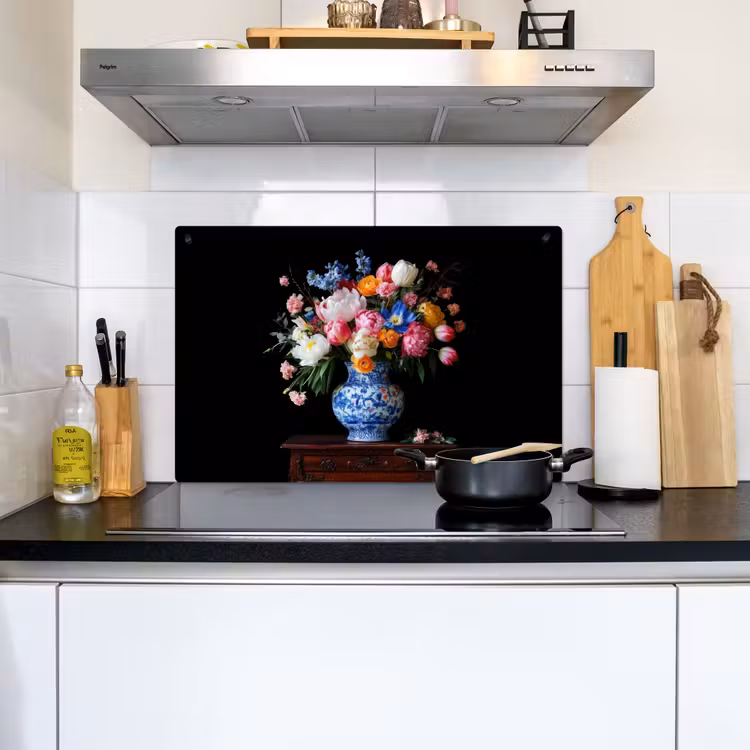 Rozen - Bloemen - Vaas - Boeket Inductie beschemer met haakjes klein -sfeer2