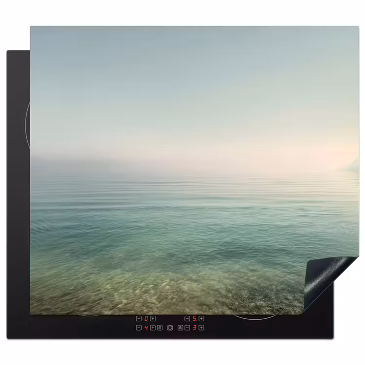 Zee - Horizon - Blauw - Mist Inductie beschermer vinyl 3mm middel -3d