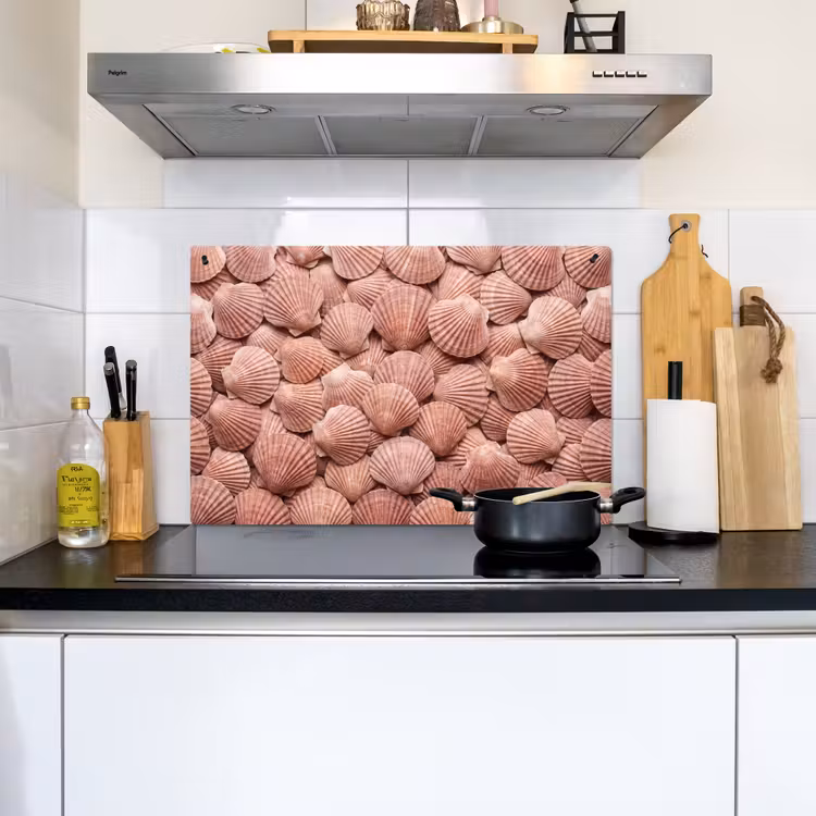 Schelpen - Patroon - Roze Inductie beschemer met haakjes klein -sfeer2