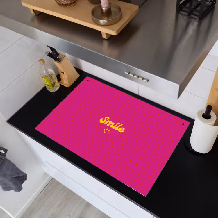 Smile - Stippen - Roze Inductie beschemer met haakjes klein -sfeer1