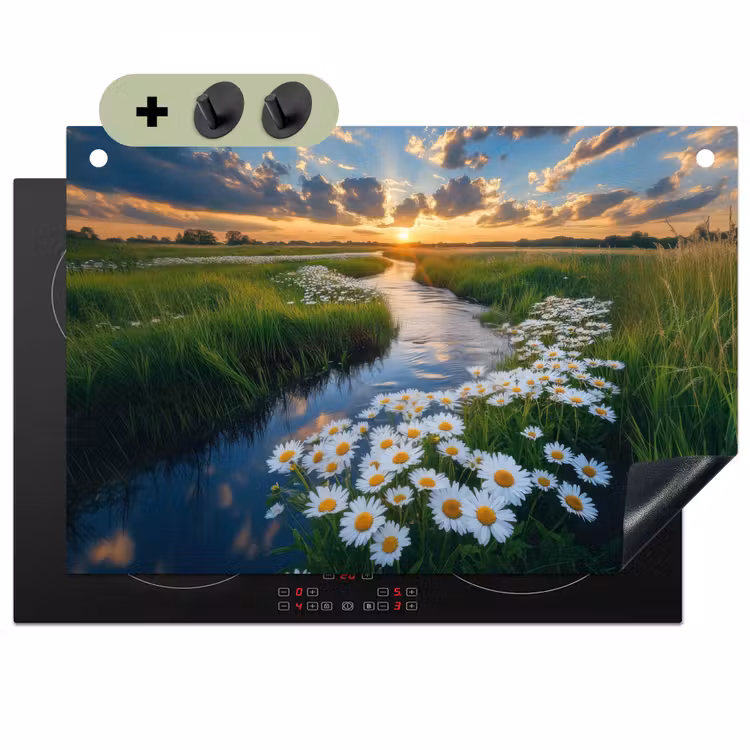 Beekje - Landschap - Margriet Inductie beschemer met haakjes klein -3d