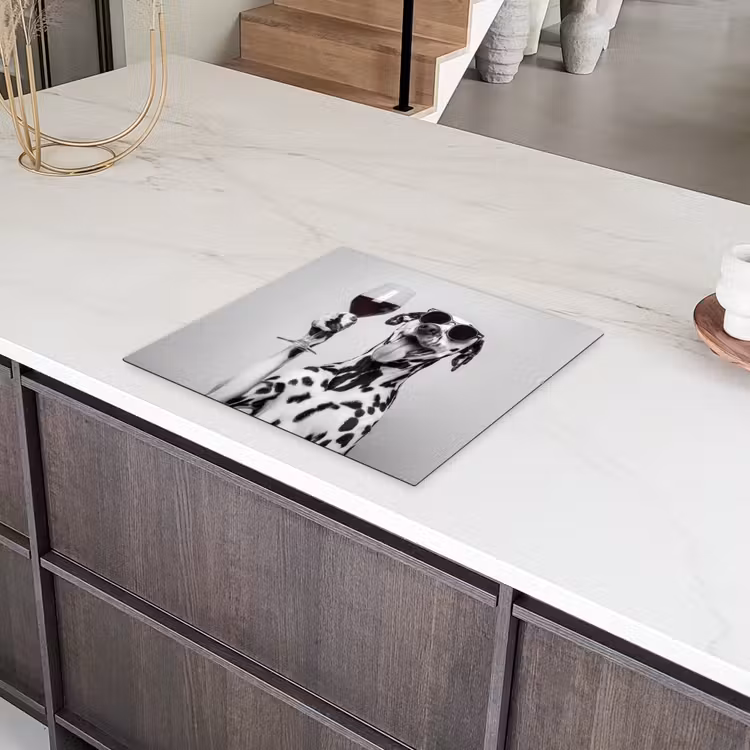 Zonnebril - Dalmatiër - Wijnglas - Tong Inductie beschermer vinyl 3mm middel -sfeer8