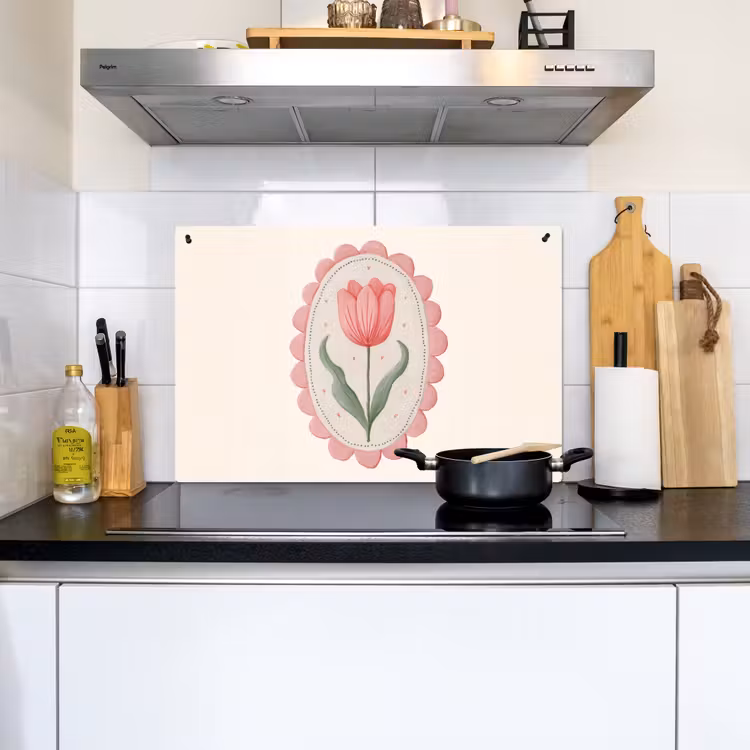 Tulp - Lijst - Ovaal - Illustratie Inductie beschemer met haakjes klein -sfeer2