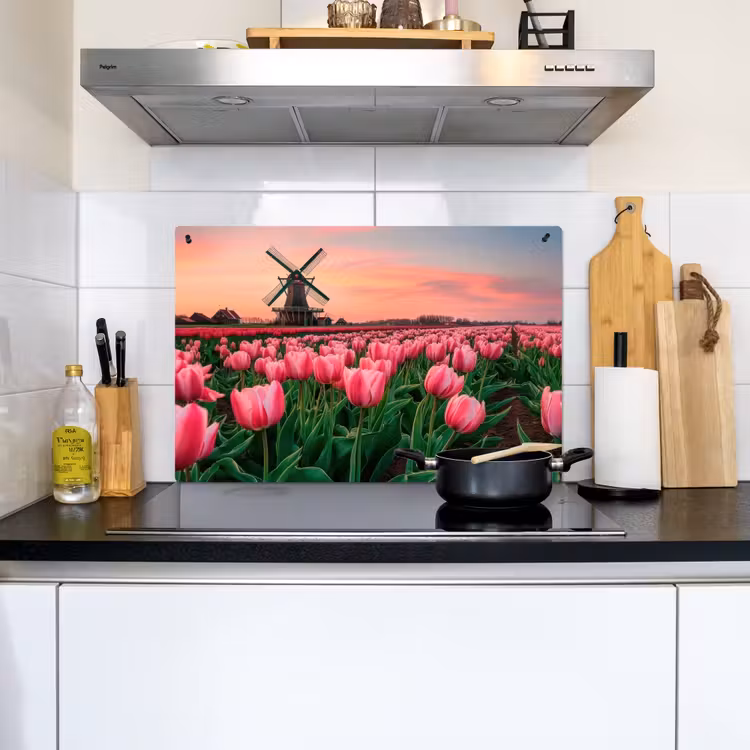 Tulpen - Molen - Nederland Inductie beschemer met haakjes klein -sfeer2