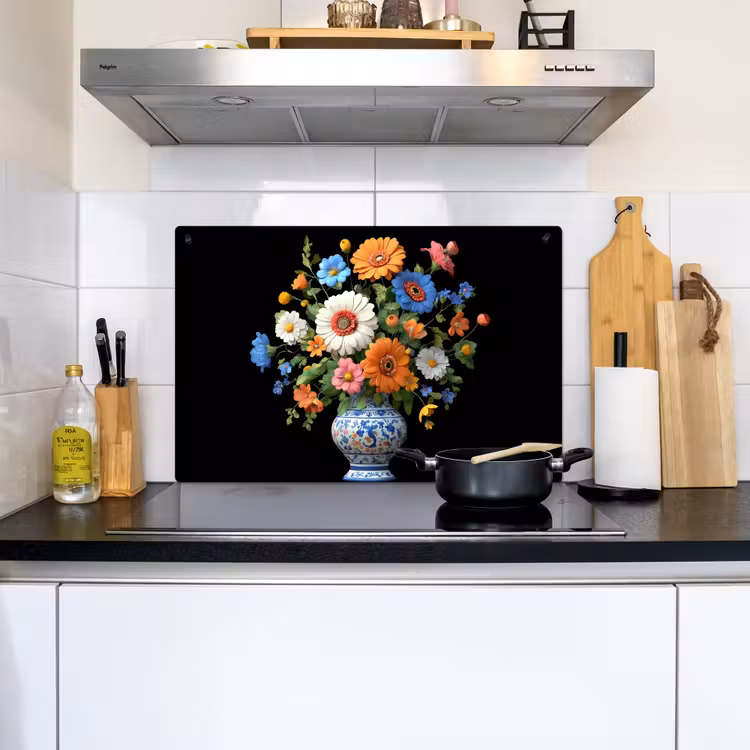 Vaas - Boeket - Bloemen - Kleur Inductie beschemer met haakjes klein -sfeer2