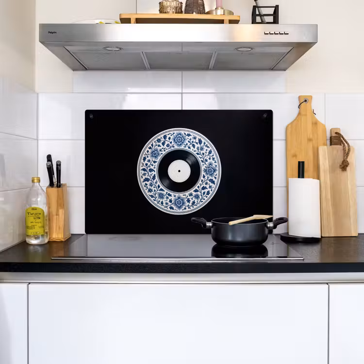 Vinyl - LP - Delfts Blauw - Muziek Inductie beschemer met haakjes klein -sfeer2