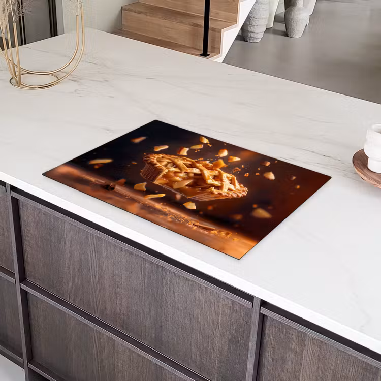Appel - Taart - Warm - Eten Inductie beschermer vinyl 3mm klein -sfeer8