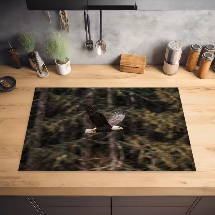 Zeearend - Vliegen - Bos - Natuur Inductie beschermer vinyl 3mm klein -sfeer5