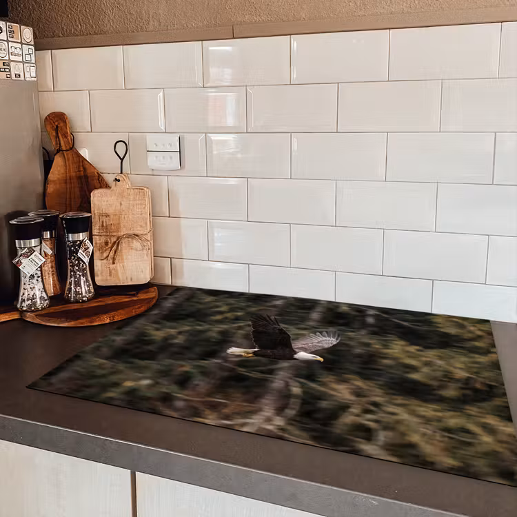 Zeearend - Vliegen - Bos - Natuur Inductie beschermer vinyl 3mm klein -sfeer3