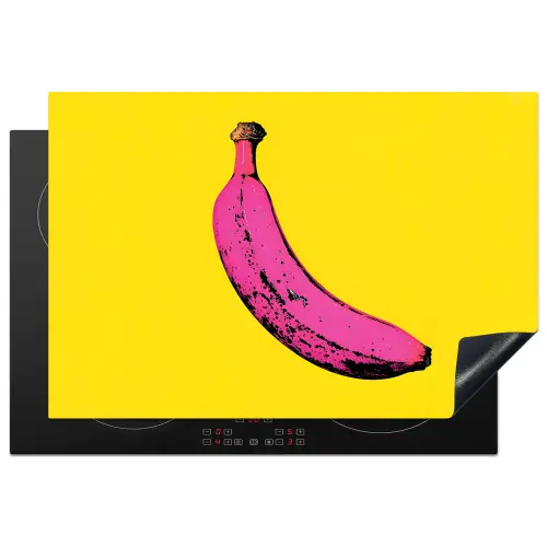 Banaan - Grafisch - Geel Inductie beschermer vinyl 3mm klein -3d