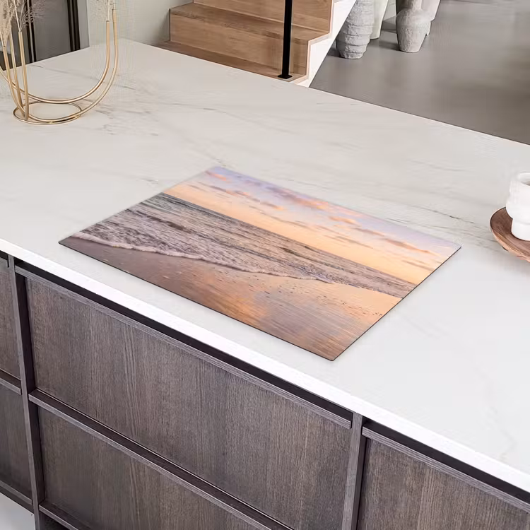 Strand - Branding - Wolken Inductie beschermer vinyl 3mm klein -sfeer8