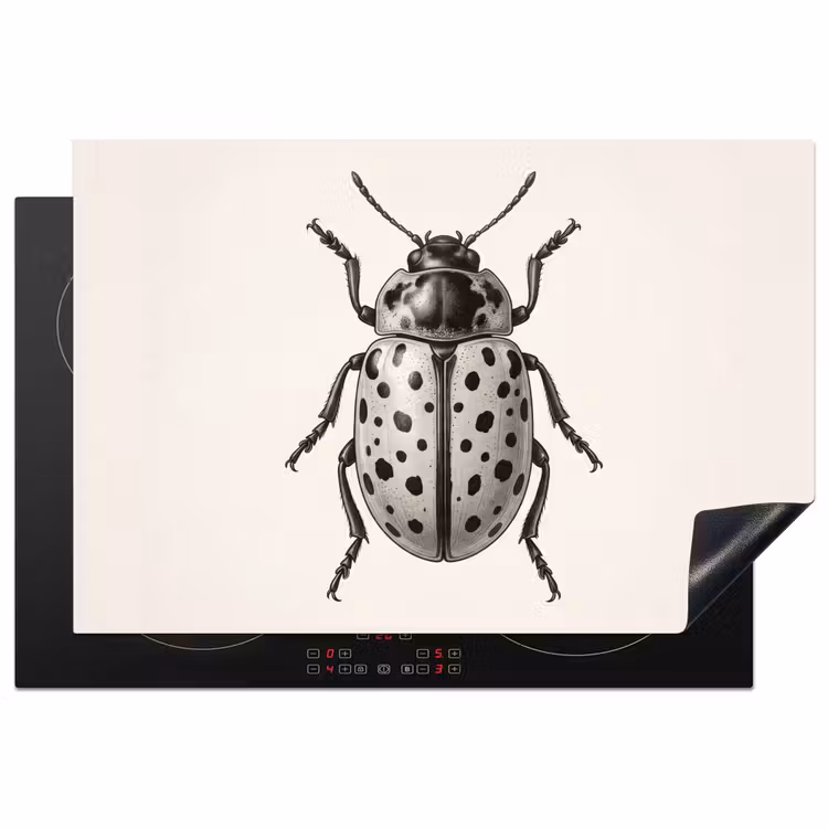 Kever - Insect - Vintage Inductie beschermer vinyl 3mm klein -3d