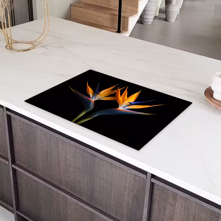 Paradijsvogelbloem Symmetrie Inductie beschermer vinyl 3mm klein -sfeer8