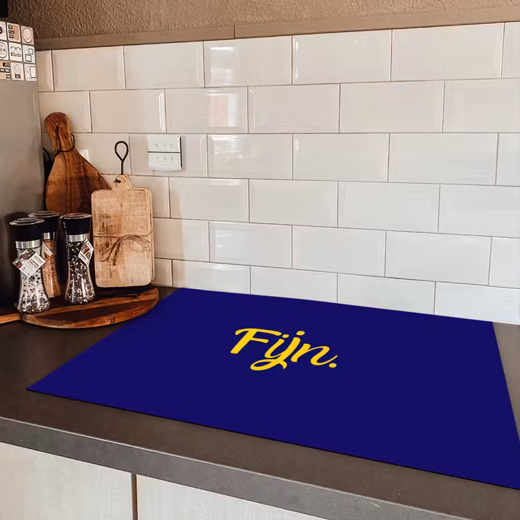 Blauw - Geel - Fijn Inductie beschermer vinyl 3mm klein -sfeer3