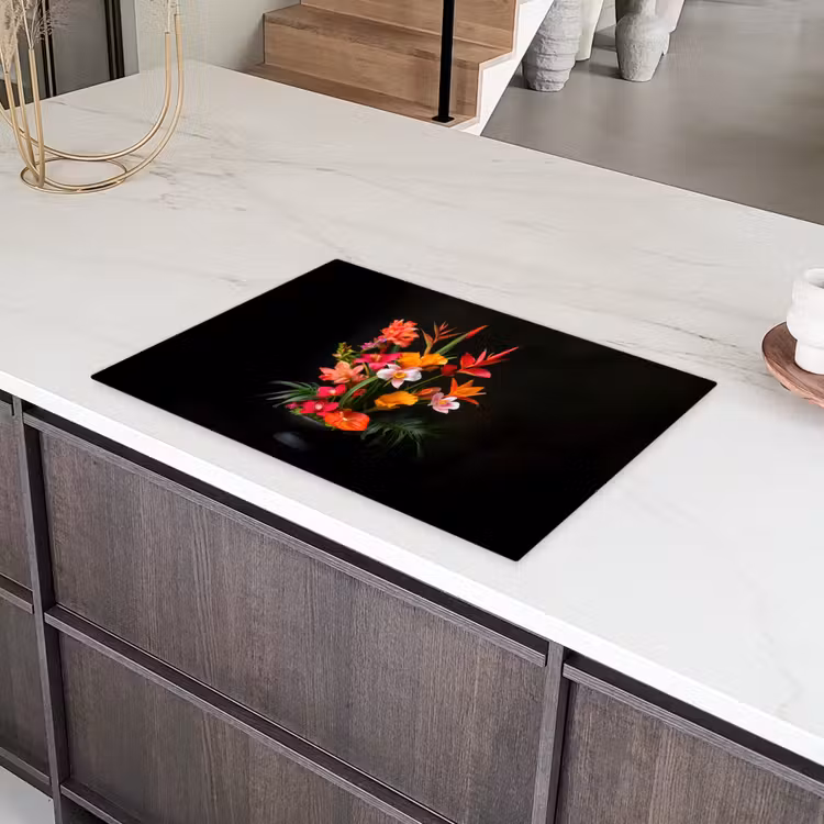 Boeket - Bloemen - Exotisch Inductie beschermer vinyl 3mm klein -sfeer8