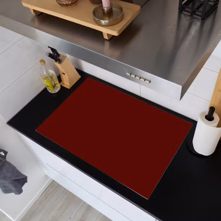 Burnt - Mahogany - Rood Inductie beschemer met haakjes klein 777 -sfeer1