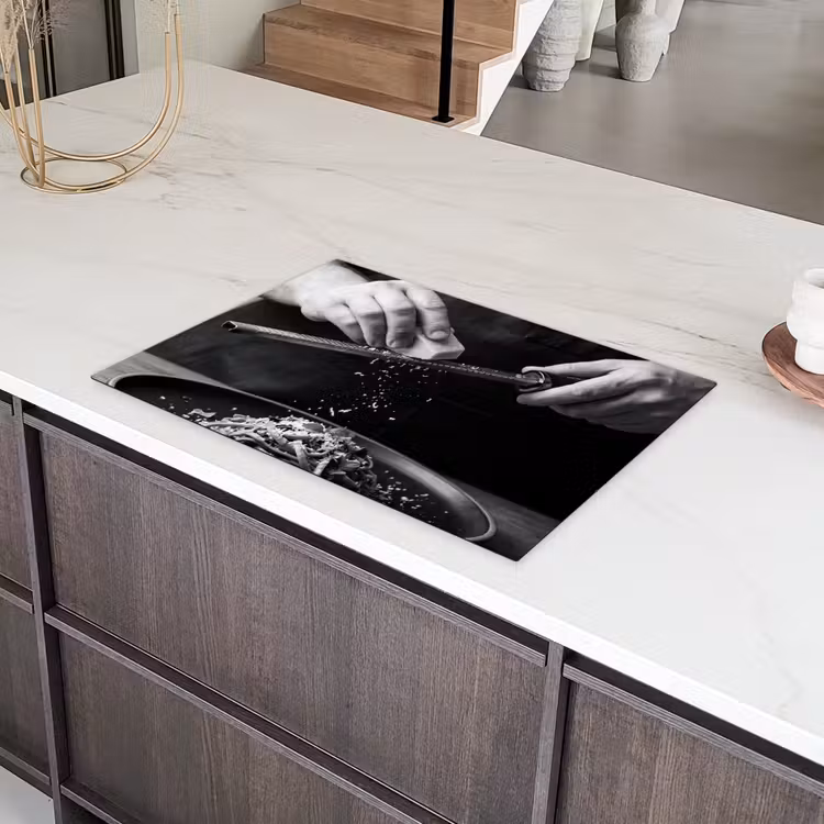 Kaas - Pasta - Rasp Inductie beschermer vinyl 3mm klein -sfeer8
