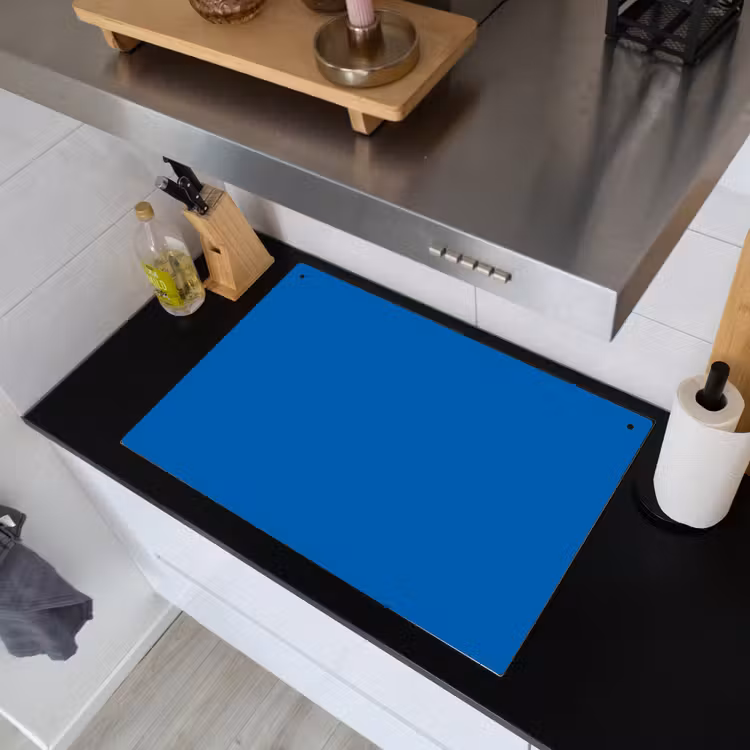 Classic - Azure - Blauw Inductie beschemer met haakjes klein 777 -sfeer1