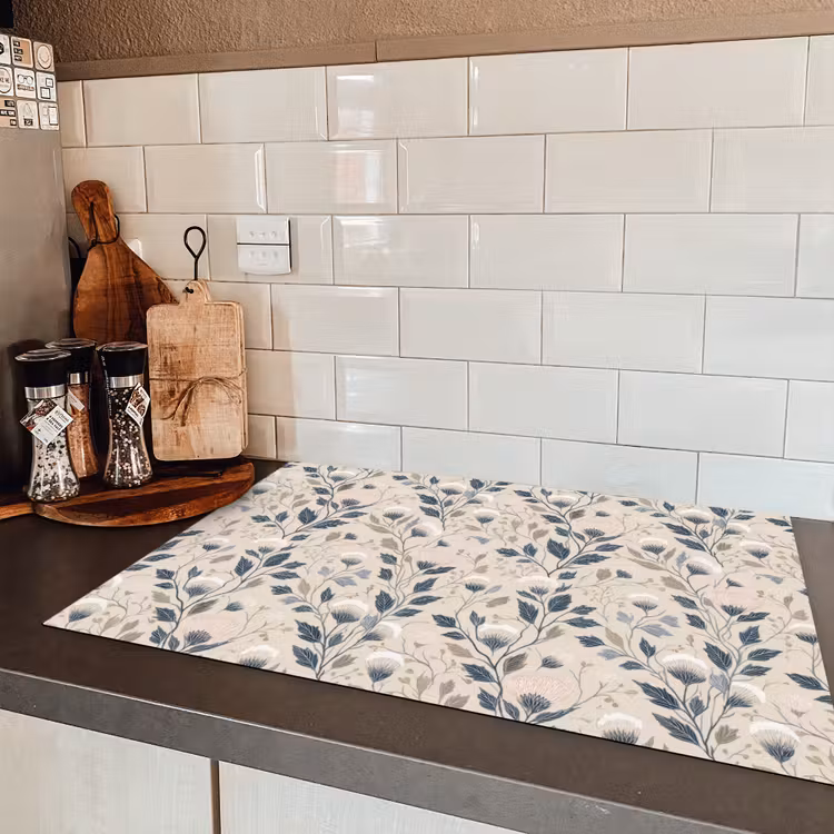 Klassiek - Botanisch - Kleurrijk Inductie beschermer vinyl 3mm klein 276 -sfeer3