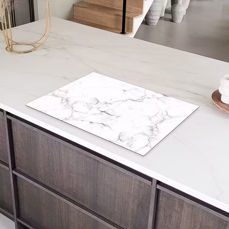 Klassieke Marmeren Eenvoud Inductie beschermer vinyl 3mm klein -sfeer8