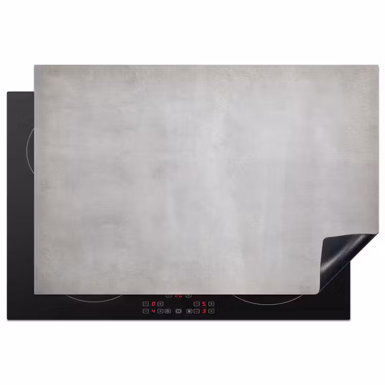 Beton - Grijs - Cement - Industrieel - Structuur Inductie beschermer vinyl 3mm klein -3d