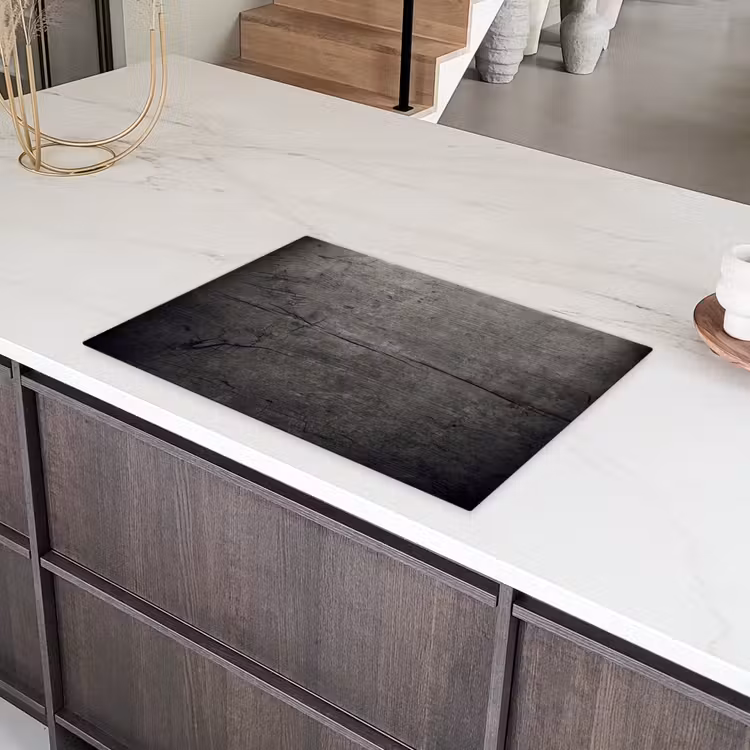 Beton - Grijs - donker Inductie beschermer vinyl 3mm klein -sfeer8