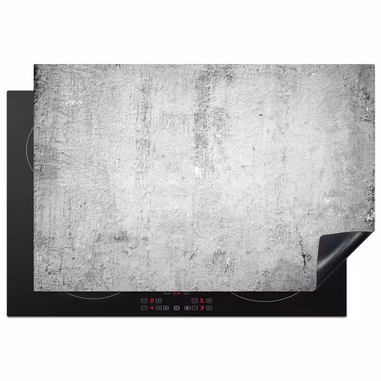 Beton - Grijs - Patroon - Vintage - Industrieel Inductie beschermer vinyl 3mm klein -3d