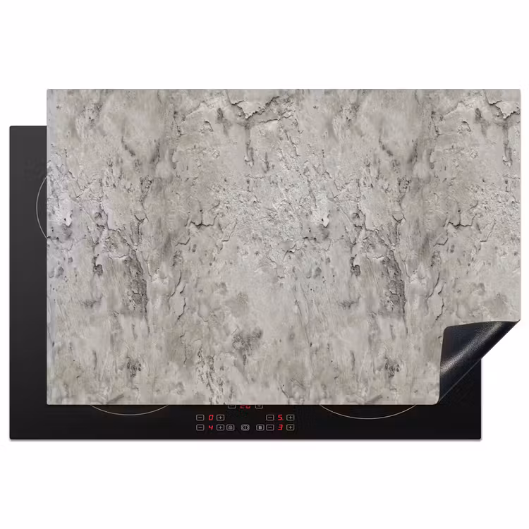 Beton - Grijs - Muur Inductie beschermer vinyl 3mm klein 276 -3d
