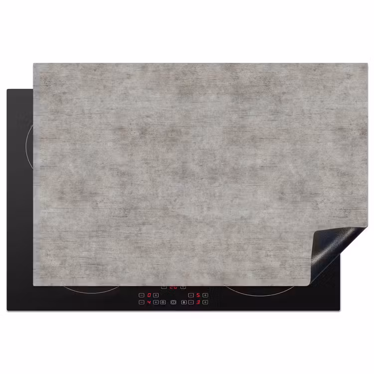 Beton - Oud - Grijs - Patronen Inductie beschermer vinyl 3mm klein 276 -3d