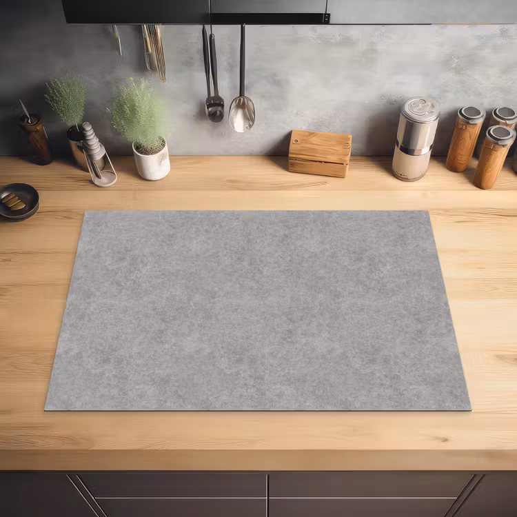 Beton - Oud - Patroon Inductie beschermer vinyl 3mm klein 276 -sfeer5