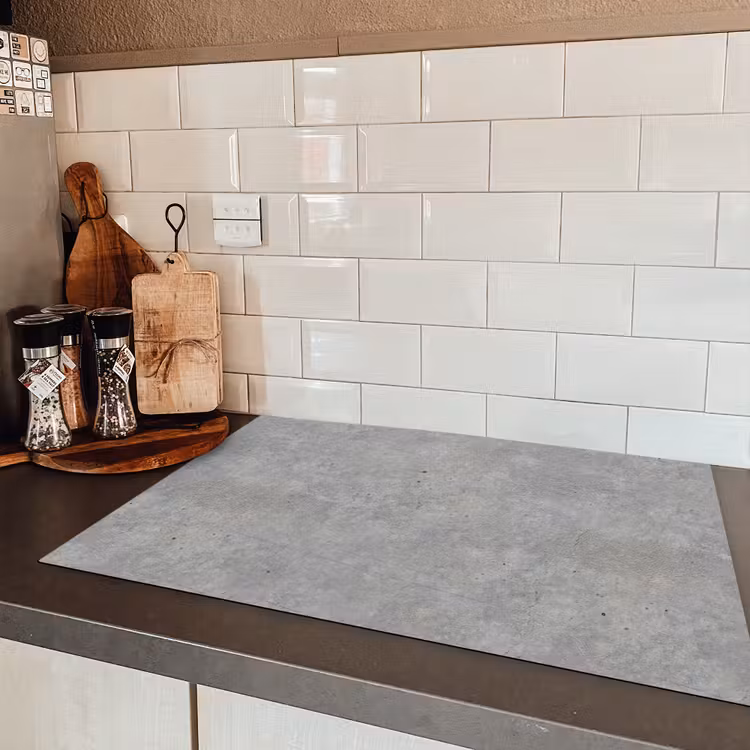 Beton - Patronen - Industrieel Inductie beschermer vinyl 3mm klein 276 -sfeer3
