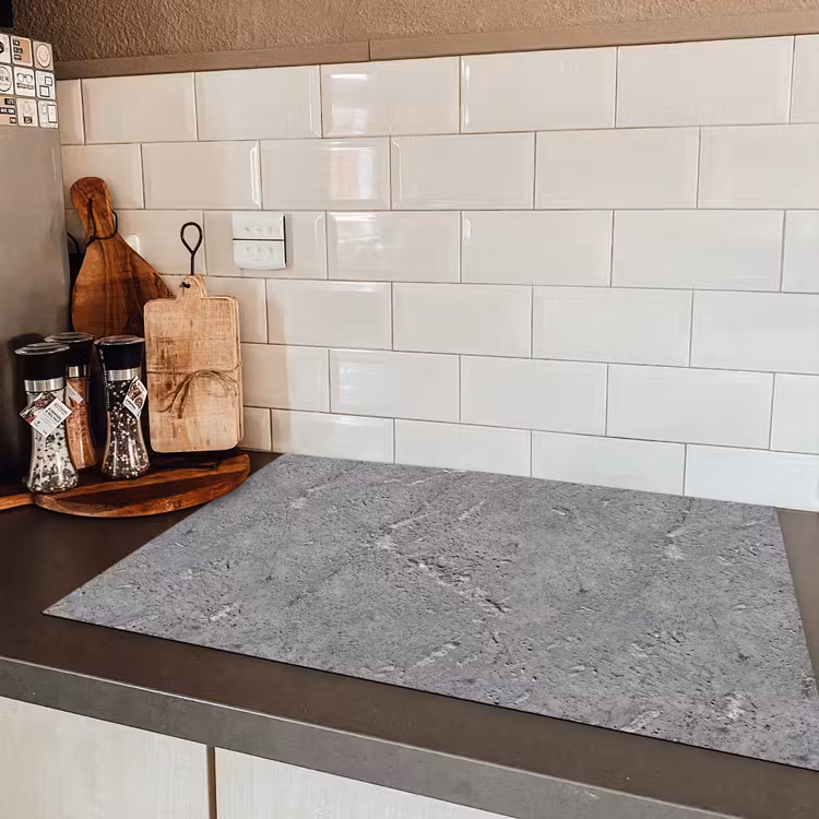 Beton - Patronen - Steen Inductie beschermer vinyl 3mm klein 276 -sfeer3