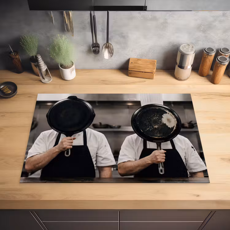 Koks - Koekenpannen - Keuken Inductie beschermer vinyl 3mm klein -sfeer5
