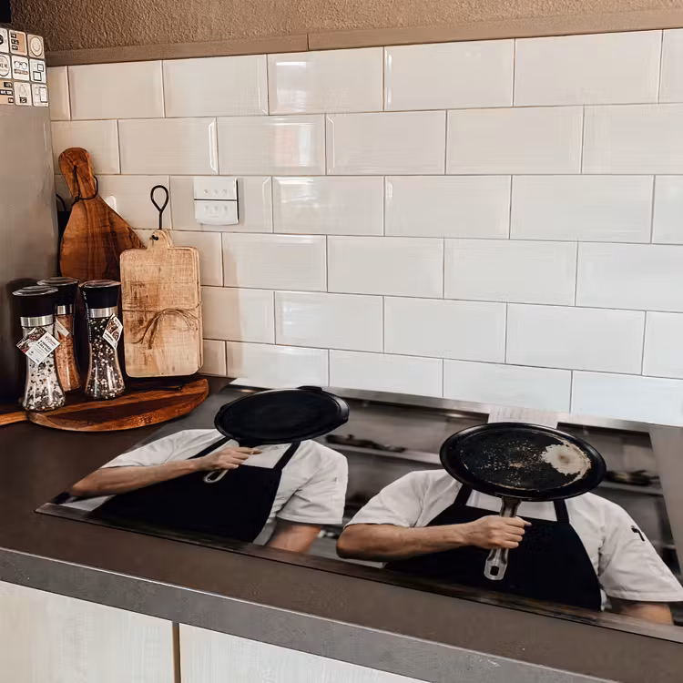 Koks - Koekenpannen - Keuken Inductie beschermer vinyl 3mm klein -sfeer3